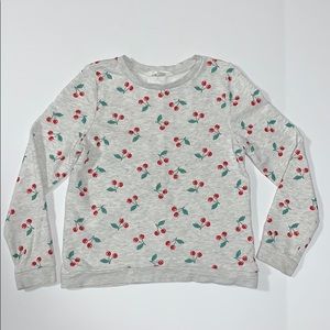 H&M Sweatshirt Red Cherries 8-10